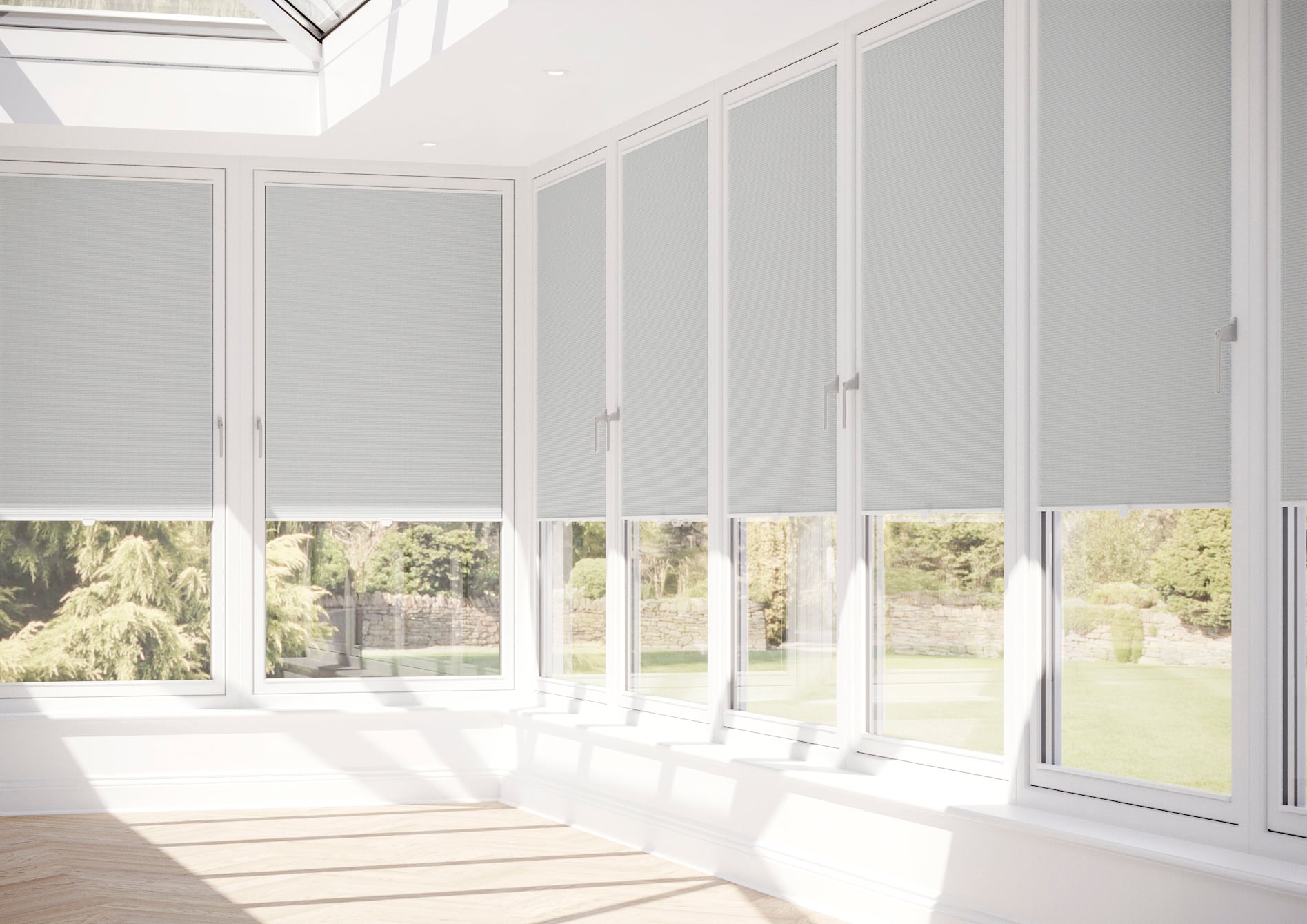 Halo, Feather Grey - Stick Fit Slim Honeycomb Blind - Image 10